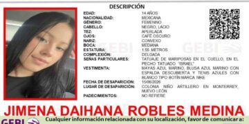 Reportan desaparición de jovencita en Monterrey, Nuevo León