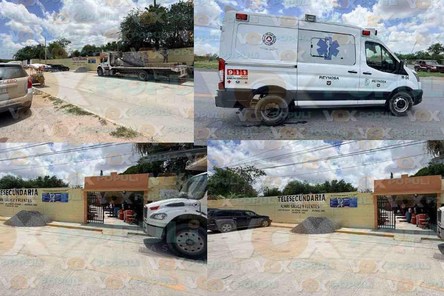 Reportan intoxicación de estudiantes en telesecundaria de Reynosa, Tamaulipas