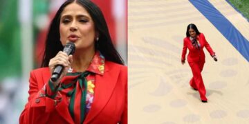 Revelan fotografías de la participación de Salma Hayek en el Mundial 2026