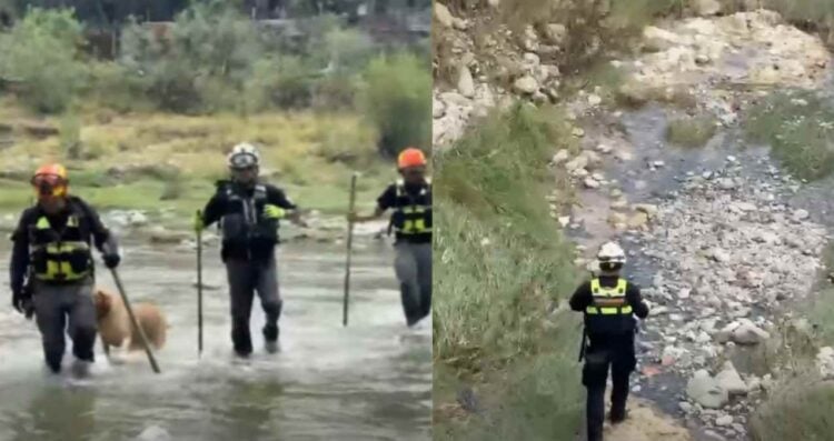 Siguen sin localizar a persona arrastrada por corriente del río Pesquería en Nuevo León; autoridades reactivan rastreo