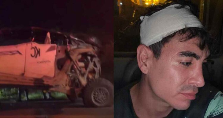 'Suavecito', exintegrante de la Mansión VIP, sufre aparatoso accidente en plena transmisión en vivo
