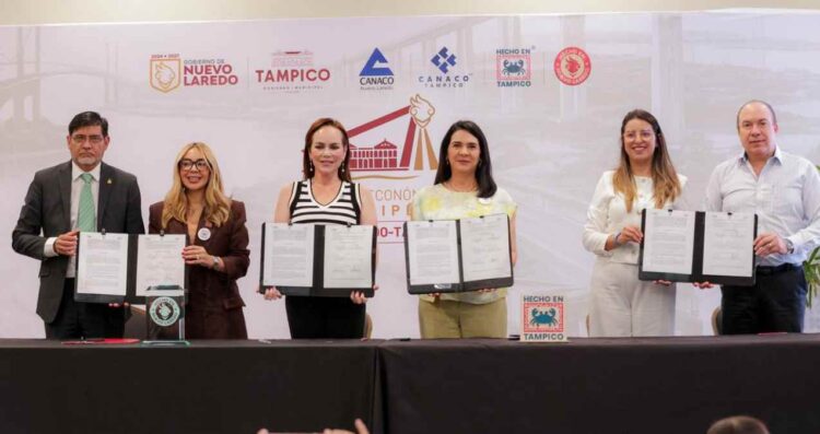 Tampico y Nuevo Laredo firman