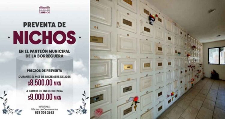 nichos cementerio “La Borreguera” Tampico