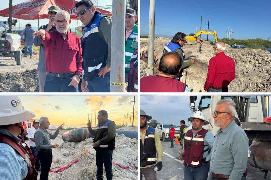 Trabajan para restablecer el suministro de agua potable en Ciudad Victoria