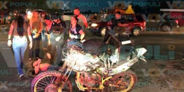 Victoria motociclista hospitalizado