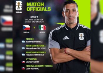 árbitro México vs Chequia