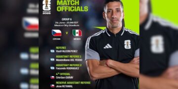 árbitro México vs Chequia
