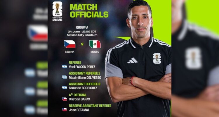 árbitro México vs Chequia