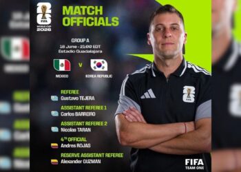 árbitro México vs Corea