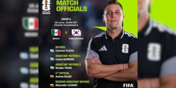 árbitro México vs Corea