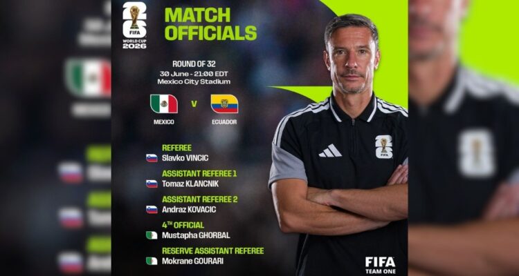 árbitro México vs Ecuador