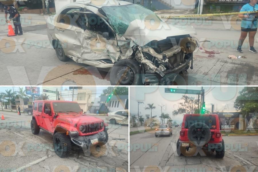 choque avenida Universidad Tampico