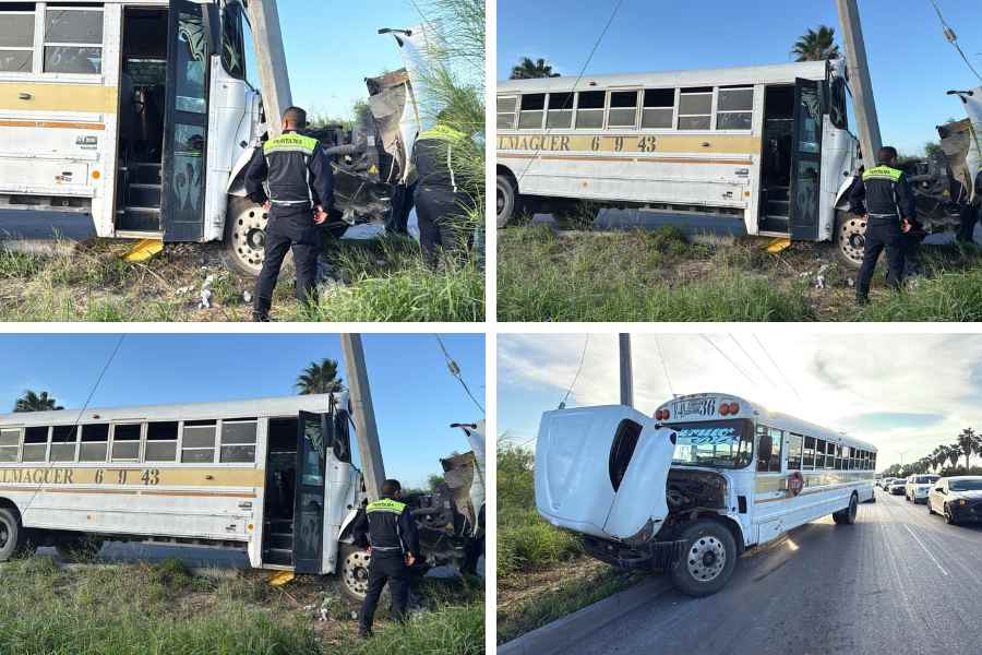 choque de transporte público en Reynosa (1)
