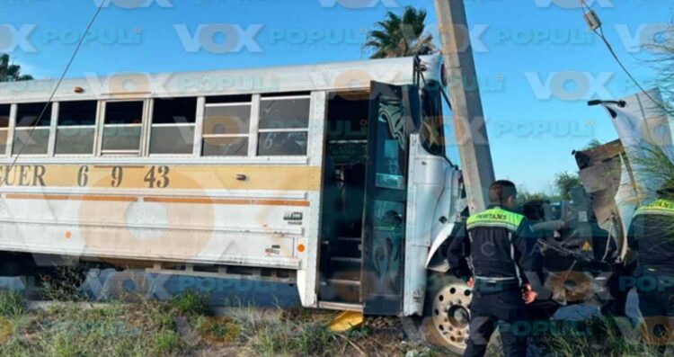 choque de transporte público en Reynosa