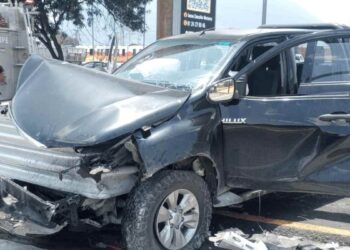 _choque vehicular lesionado en Guadalupe