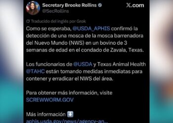 gusano barrenador en Texas