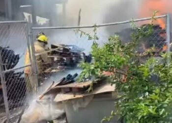 incendio vivienda de Guadalupe