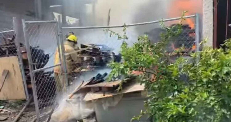 incendio vivienda de Guadalupe