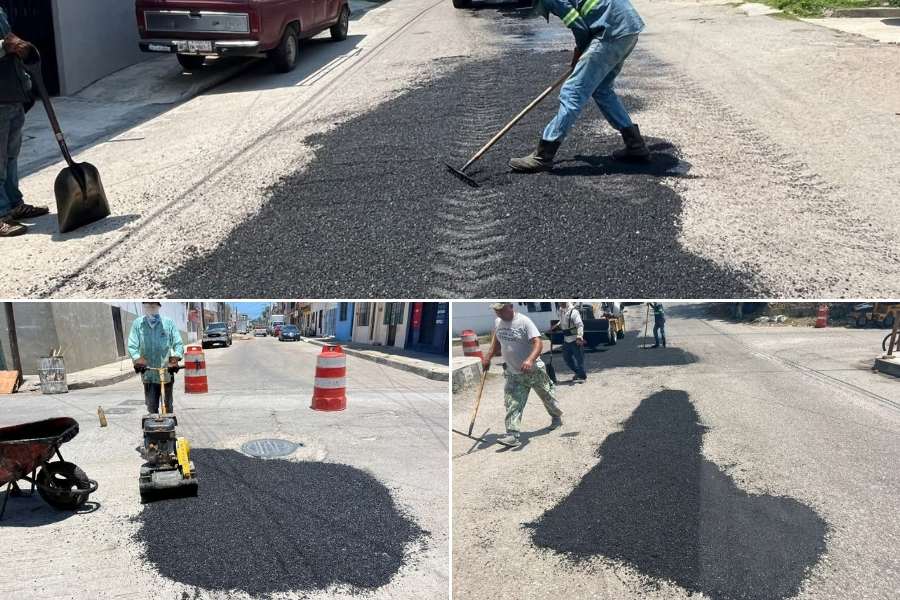 lluvias bacheo en Tampico