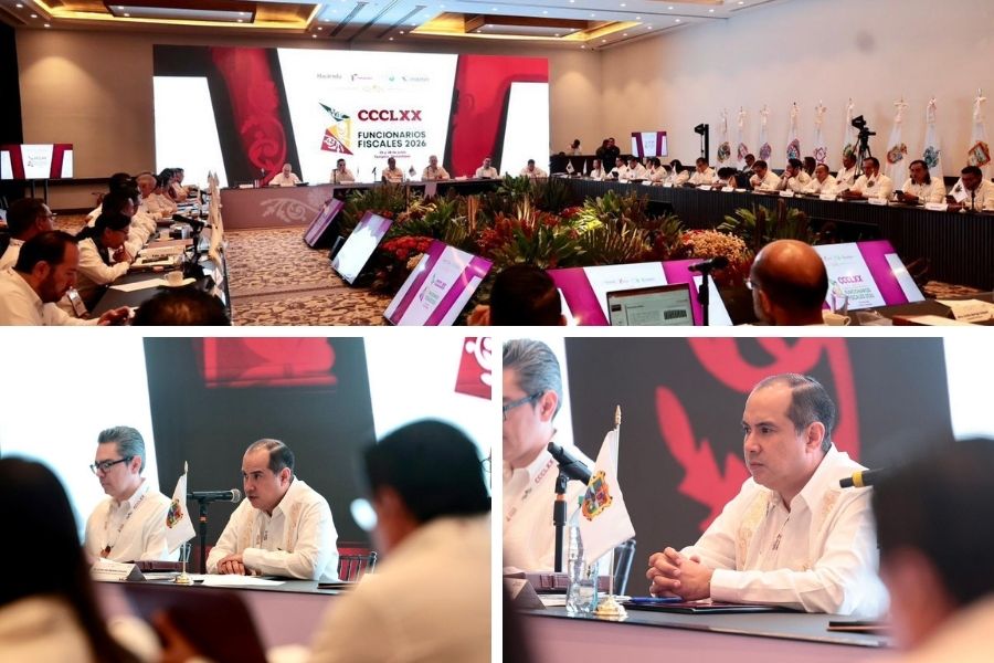 reunión de funcionarios fiscales en Tampico