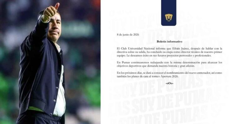 Efraín Juárez Pumas salida
