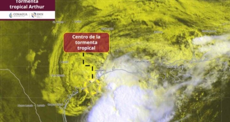¿Cuál es la trayectoria de la tormenta tropical 'Arthur' tras su formación en el Océano Atlántico?