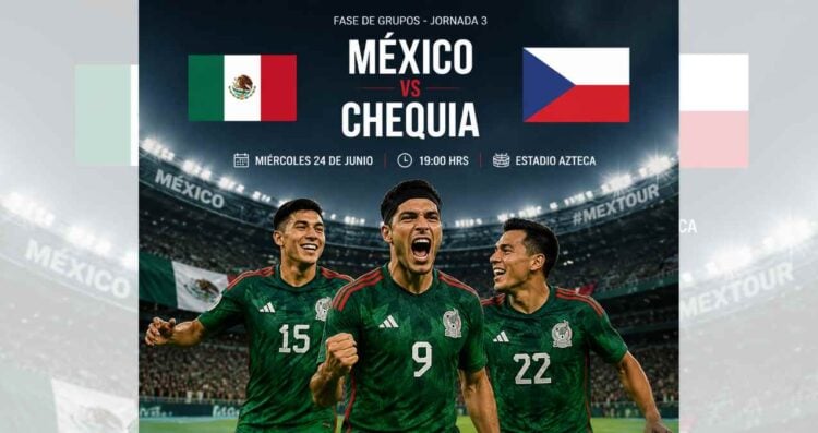 ¿Cuándo y a qué hora es el partido de México vs Chequia?