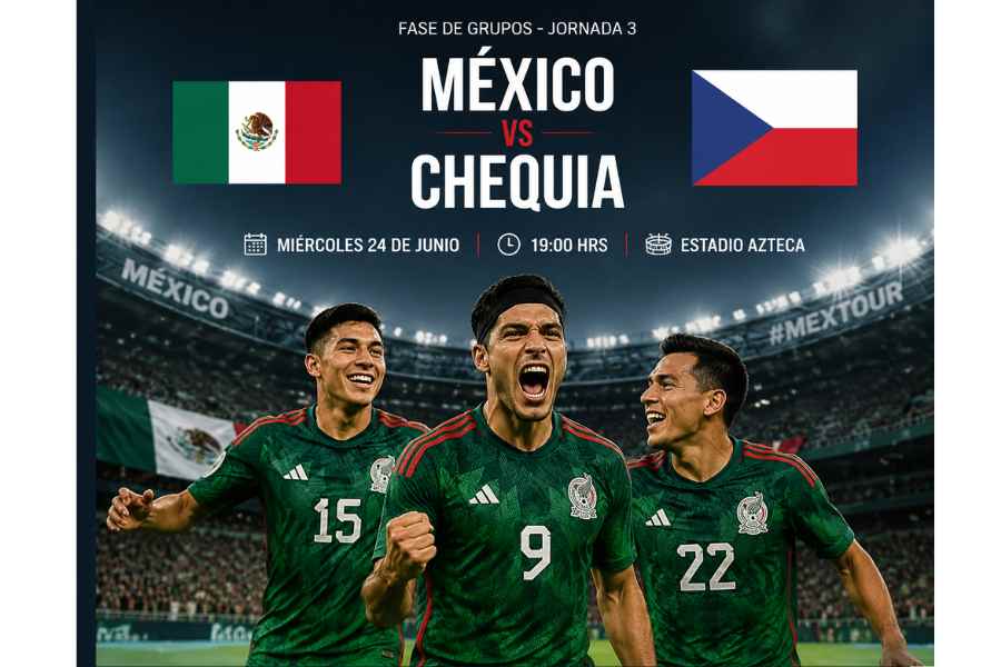 ¿Cuándo y a qué hora es el partido de México vs Chequia?