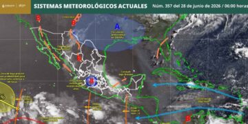 ¿En qué estados de México habrá fuertes lluvias y en cuáles seguirá el calor el día de hoy