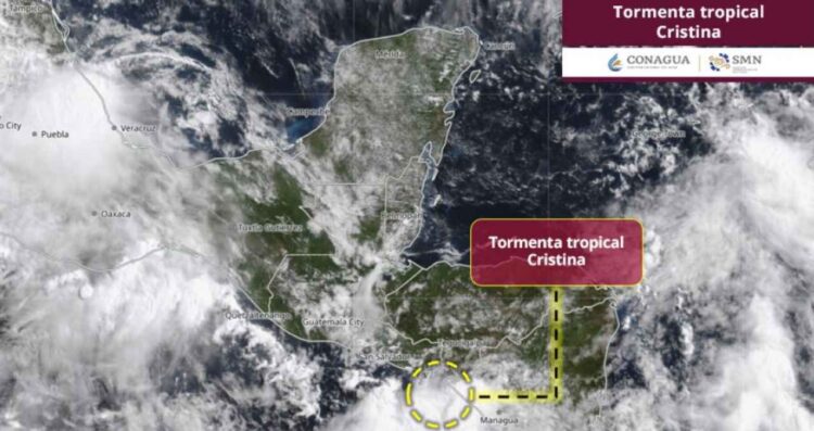 ¿Tormenta tropical Cristina impactará en México? Conagua revela su trayectoria