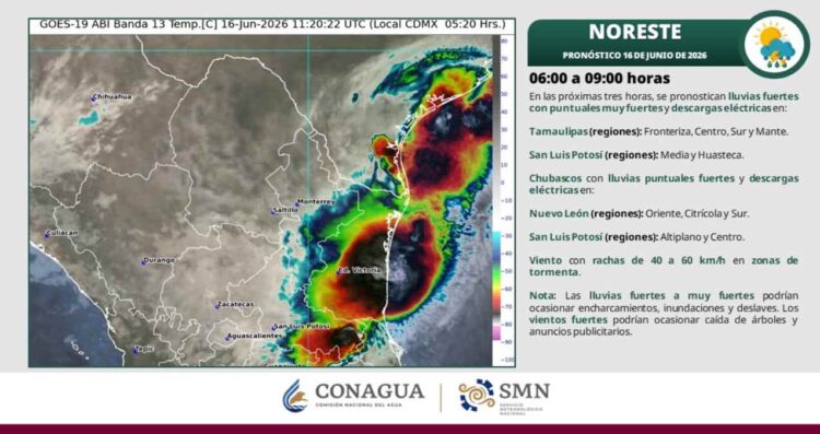 ¿Vuelven las granizadas? Así impactará el nuevo sistema ciclónico a Tamaulipas
