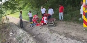 Accidente camino vecinal Mante