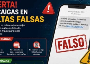 Alertan fraude mediante falsos mensajes por multas de tránsito en Tamaulipas