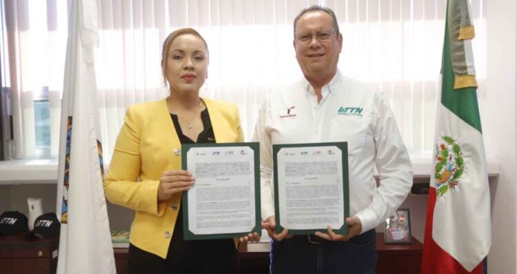 Amplía UTTN oportunidades académicas y laborales para sus estudiantes mediante convenio empresarial