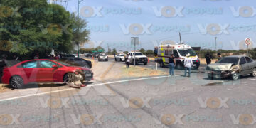 Aparatoso choque deja múltiples heridos en carretera Victoria-Soto la Marina, Tamaulipas