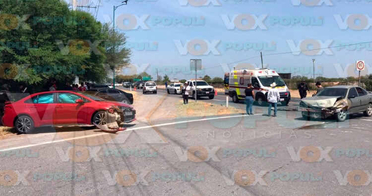 Aparatoso choque deja múltiples heridos en carretera Victoria-Soto la Marina, Tamaulipas