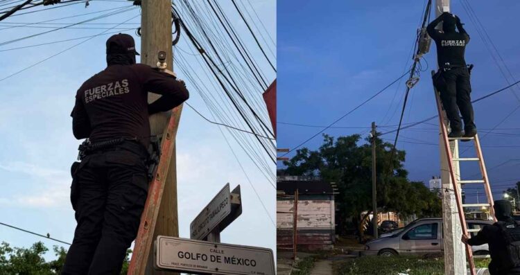 Aseguran cinco cámaras instaladas de forma irregular en Ciudad Madero, Tamaulipas