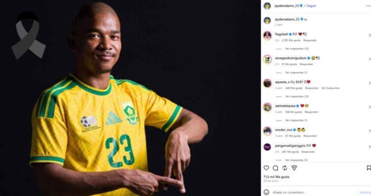Así fue la última publicación del futbolista Jayden Adams antes de morir