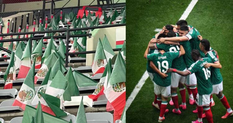 Banderas mexicanas en el Azteca