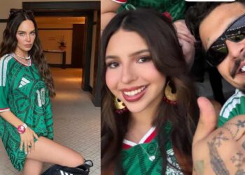 Belinda y Christian Nodal coinciden en partido de México