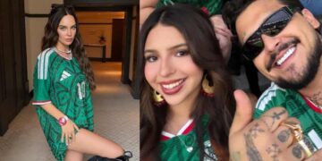 Belinda y Christian Nodal coinciden en partido de México