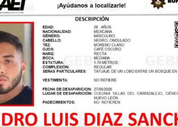 Buscan a exmodelo duranguense desaparecido en Ciénega de Flores, Nuevo León