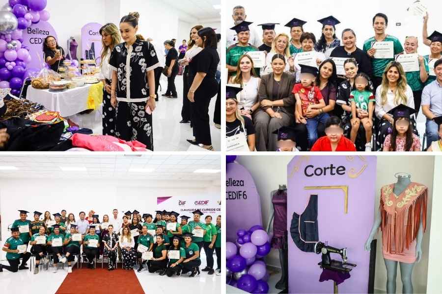 Celebran graduación y entrega de constancias de los CEDIF Victoria