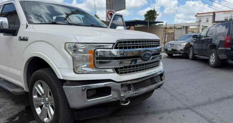 Choque múltiple daños en Matamoros