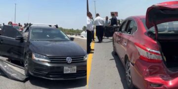 Choque múltiple en Puente Periférico