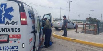 Choque persecución en Matamoros