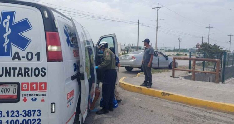 Choque persecución en Matamoros