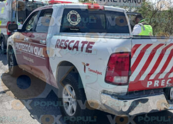 Ciclista cae al lecho del río San Marcos y resulta lesionado en Ciudad Victoria, Tamaulipas