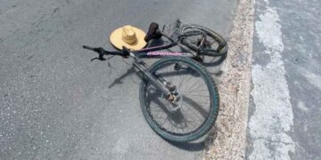 Ciclista impactado en Nuevo Laredo