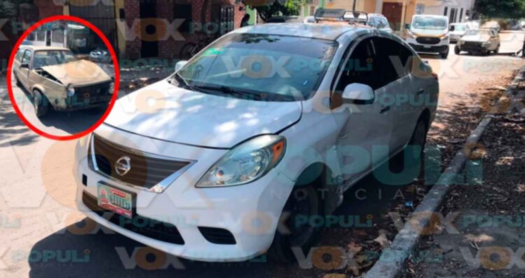 Despistado fuerte choque en Victoria (1)